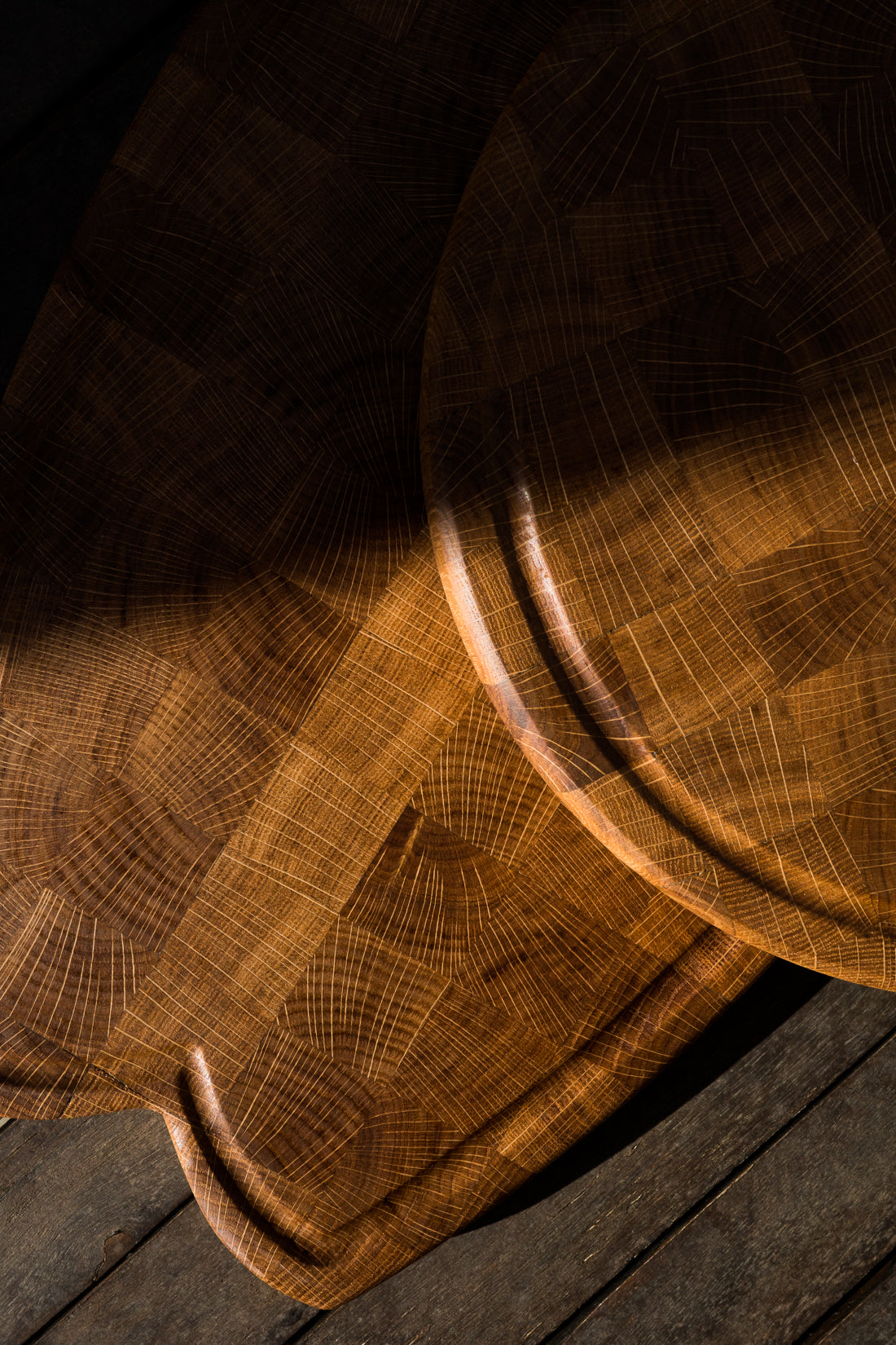 End-Grain Surf Cutting Board