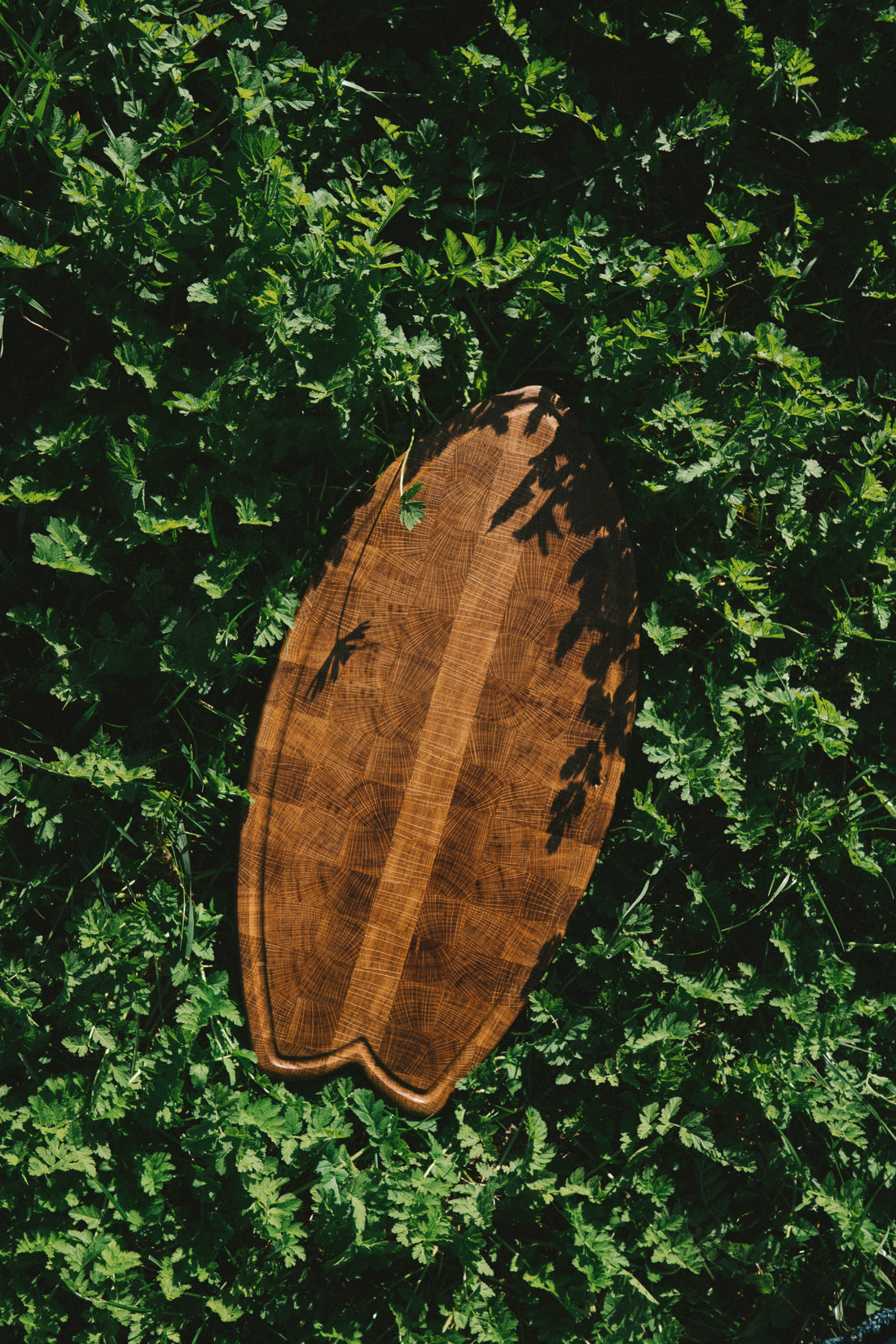 End-Grain Surf Cutting Board