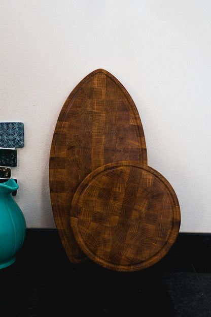End-Grain Surf Cutting Board