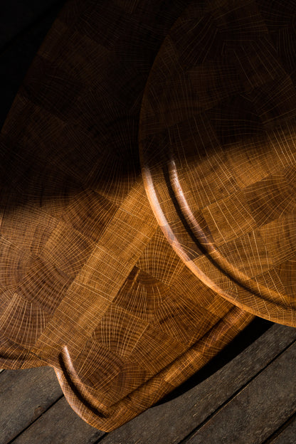 End-Grain Surf Cutting Board